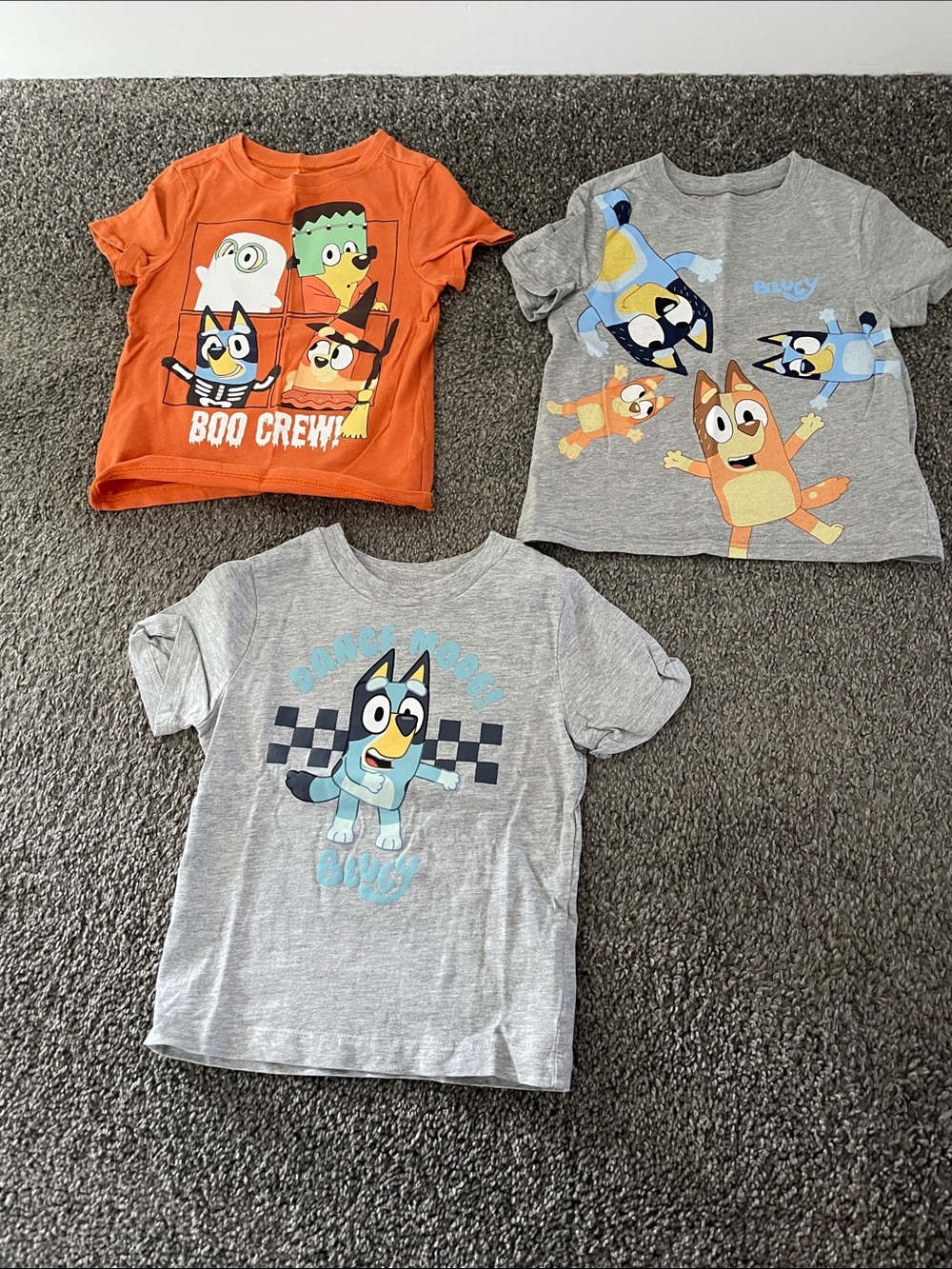 Kids' Bluey Graphic Tee Lot Set of 3 shirts